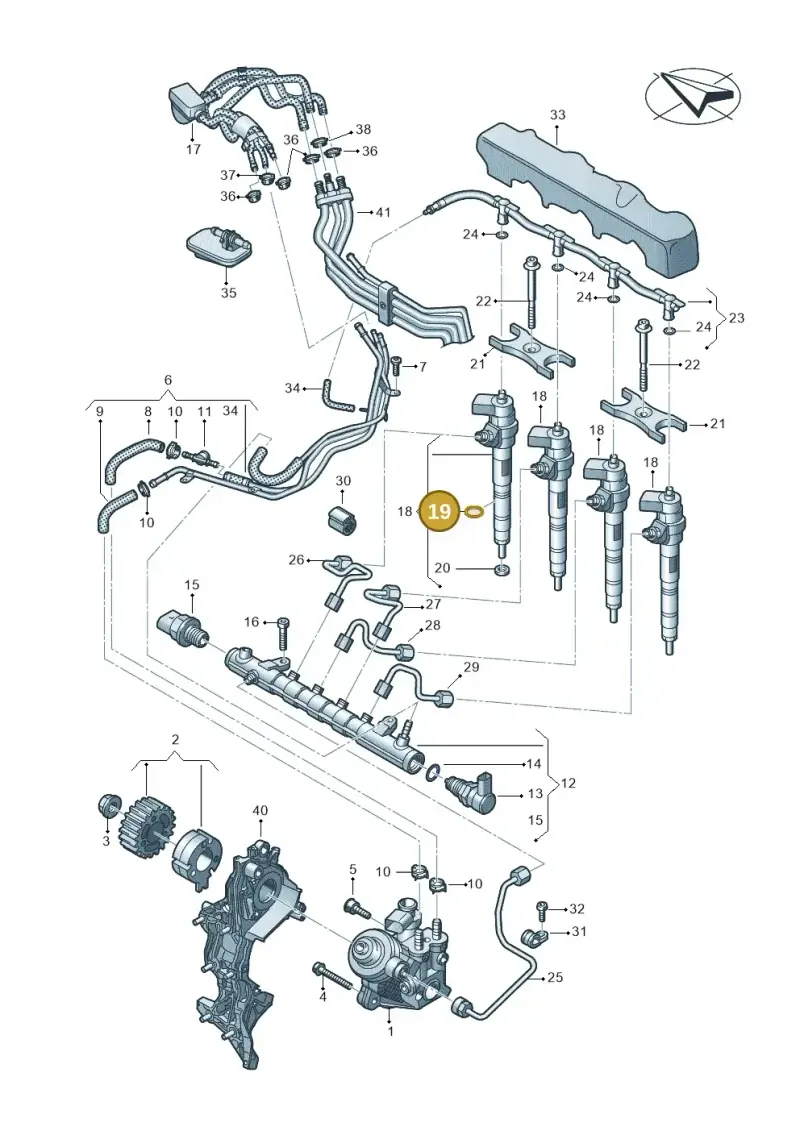 WHT000884 — Audi A5 Limo 2.0 (2024-) diagram 430130650, position 19
