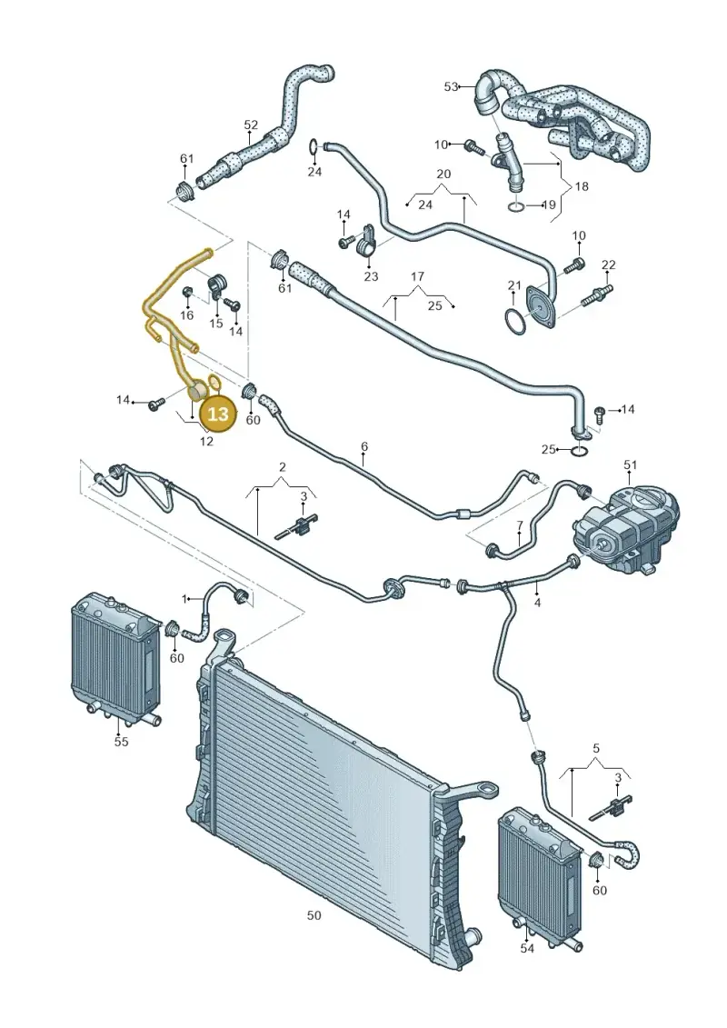 WHT001011 — Audi RS6 Avant (2013-2018) diagram 758121200, position 13