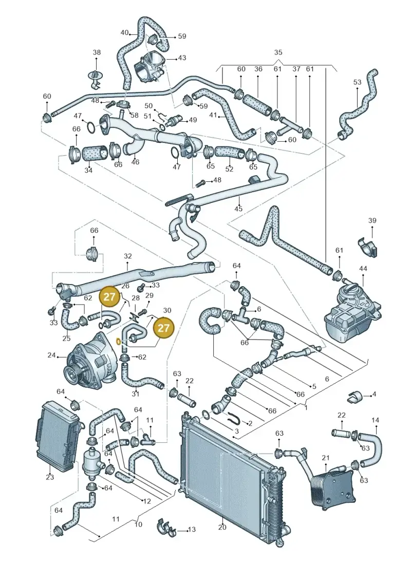 WHT001011A — Audi A4/S4 Cabrio./qu. 07> (2006-) diagram 454121600, position 27