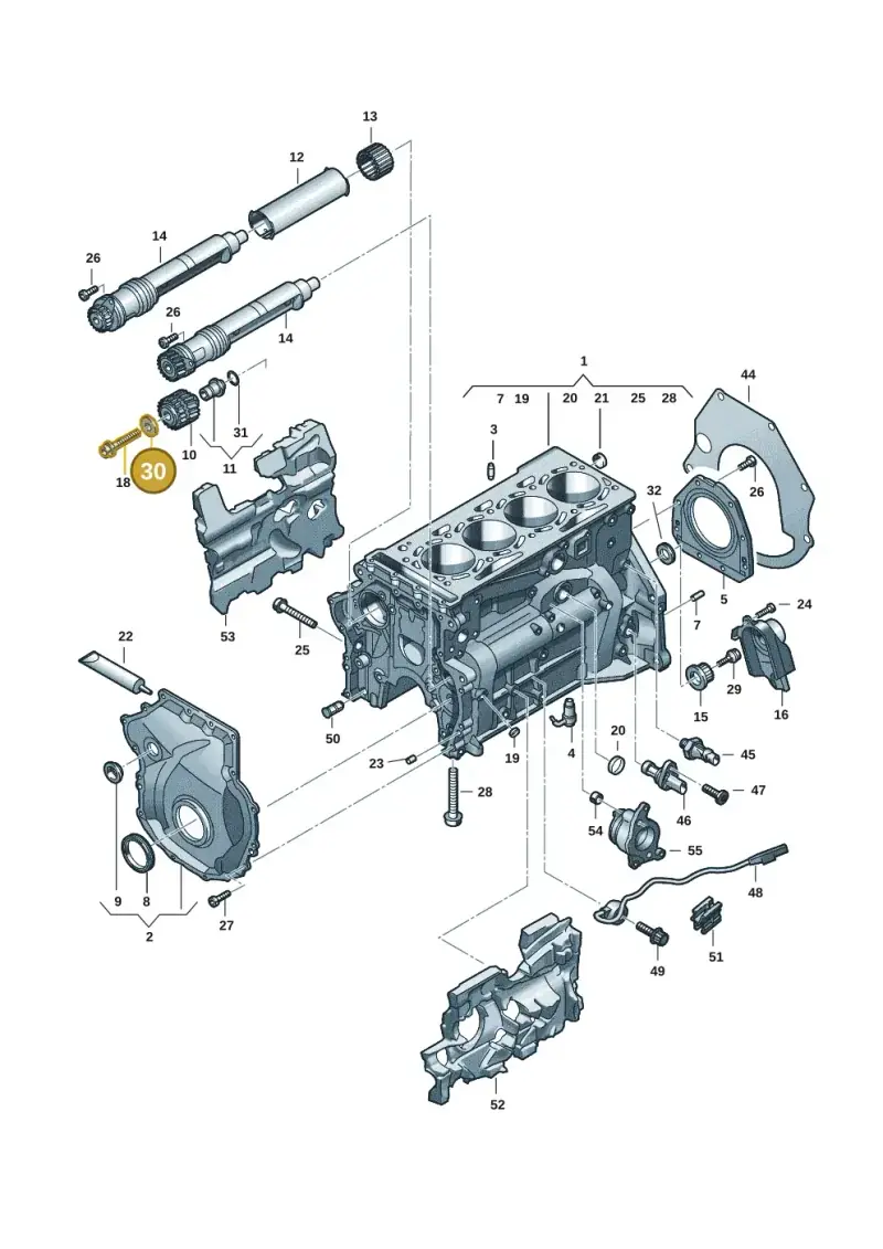 WHT001396A — Audi A5 Limo 2.0 (2024-) diagram 849103017, position 30