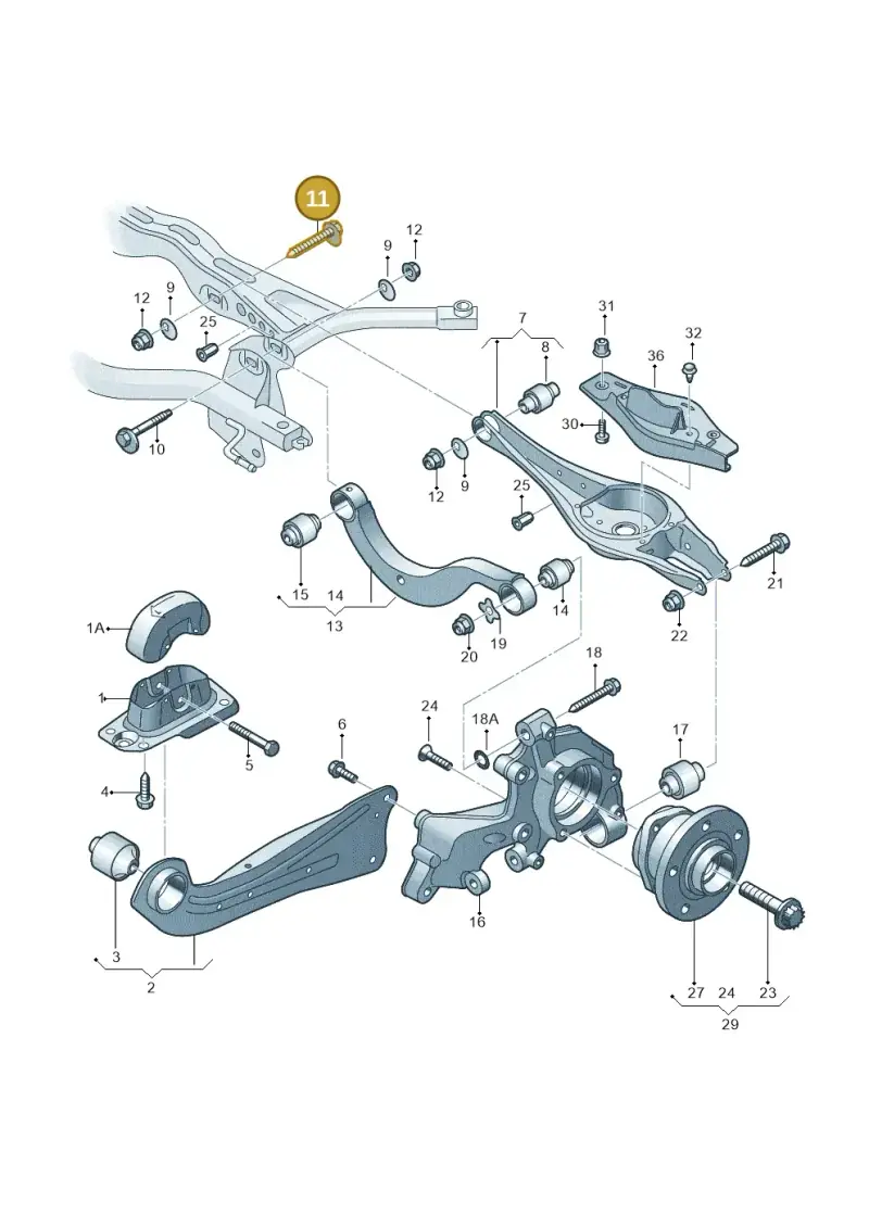 WHT001761 — Audi A3 Sportback (2019-2021) diagram 745505300, position 11