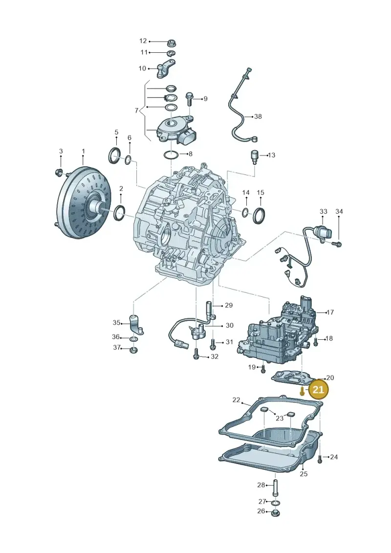 WHT001866 — Audi Q3 quattro (2018-2019) diagram 829321500, position 21