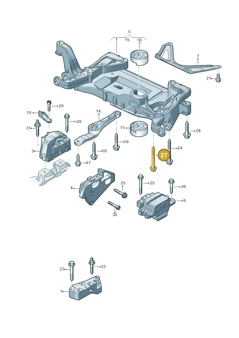 WHT001914 — Audi TTS Coupe 2.0 (2010-2014) diagram 707199200, position 27