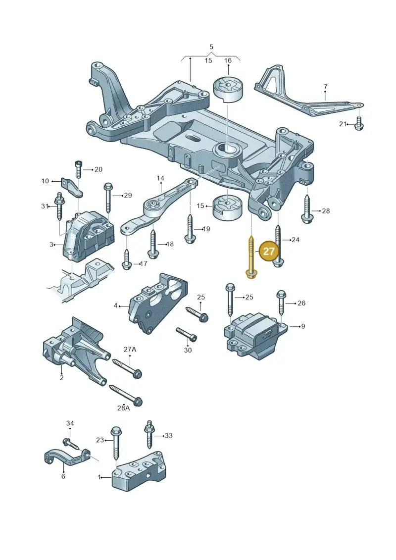 WHT001914 — Audi TTS Coupe 2.0 (2010-2014) diagram 609199400, position 27