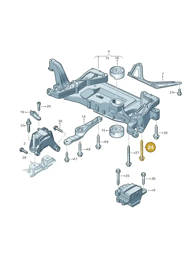 WHT001915 — Audi TTRS Plus Coupe (2009-2014) diagram 676199100, position 24