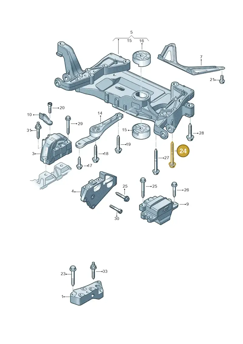 WHT001915 — Audi TTS Coupe 2.0 (2010-2014) diagram 707199200, position 24