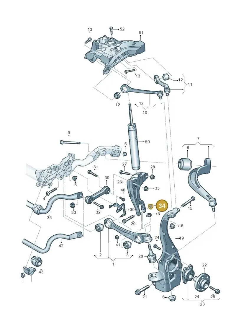 WHT001987 — Audi A6 2.0 (2018-) diagram 897407000, position 34
