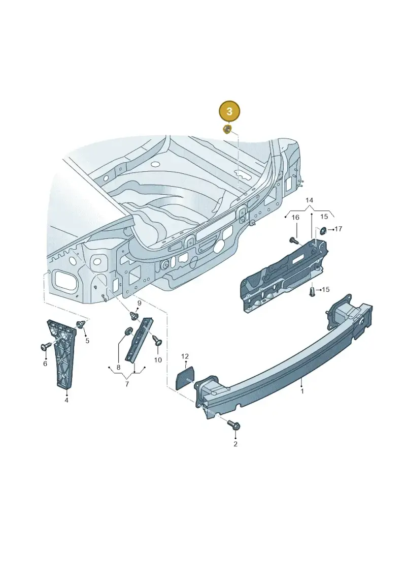 WHT002005 — Audi RS7 Sportback (2019-) diagram 538807500, position 3