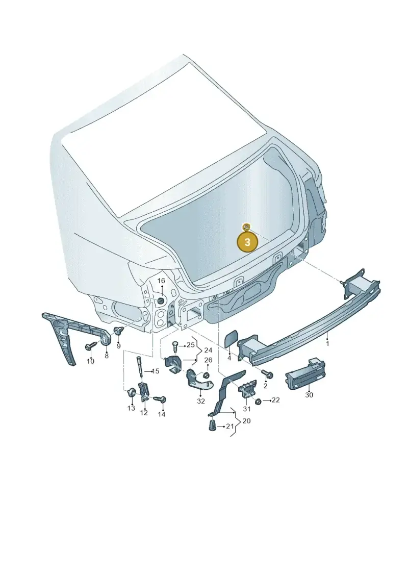 WHT002005 — Audi A5 Sportback (2016-2020) diagram 849807500, position 3