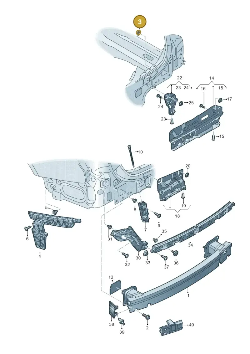 WHT002005 — Audi RS6 Avant (2019-) diagram 430807050, position 3