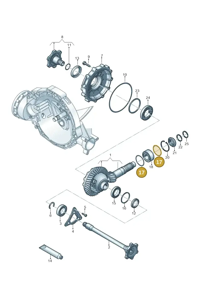 WHT002006AM — Audi A5 Limo 2.0 (2024-) diagram 798409055, position 17