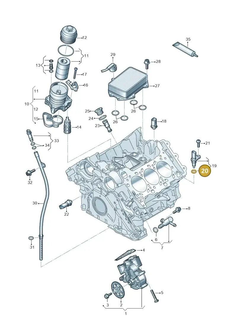 WHT002287C — Audi A5 Limo 2.0 (2024-) diagram 849115200, position 20