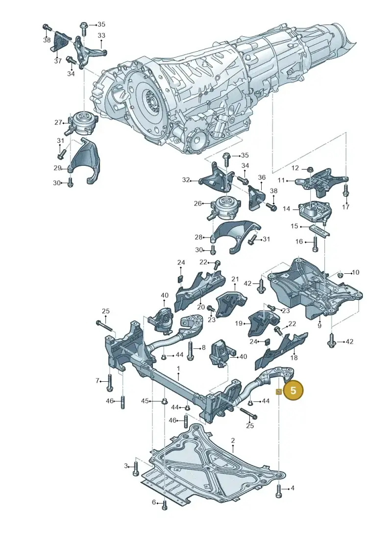 WHT002305 — Audi Q8 Quattro 3,0 (2018-) diagram 859399800, position 5