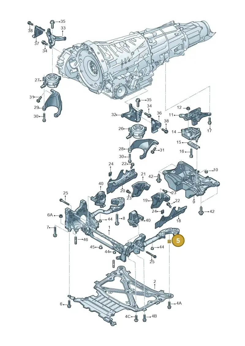 WHT002305 — Audi RS Q8 Quattro (2019-) diagram 859399850, position 5