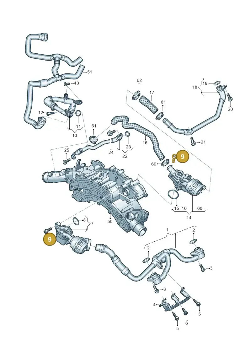 WHT003121 — Audi Q8 Quattro 3,0 (2018-) diagram 859121610, position 9