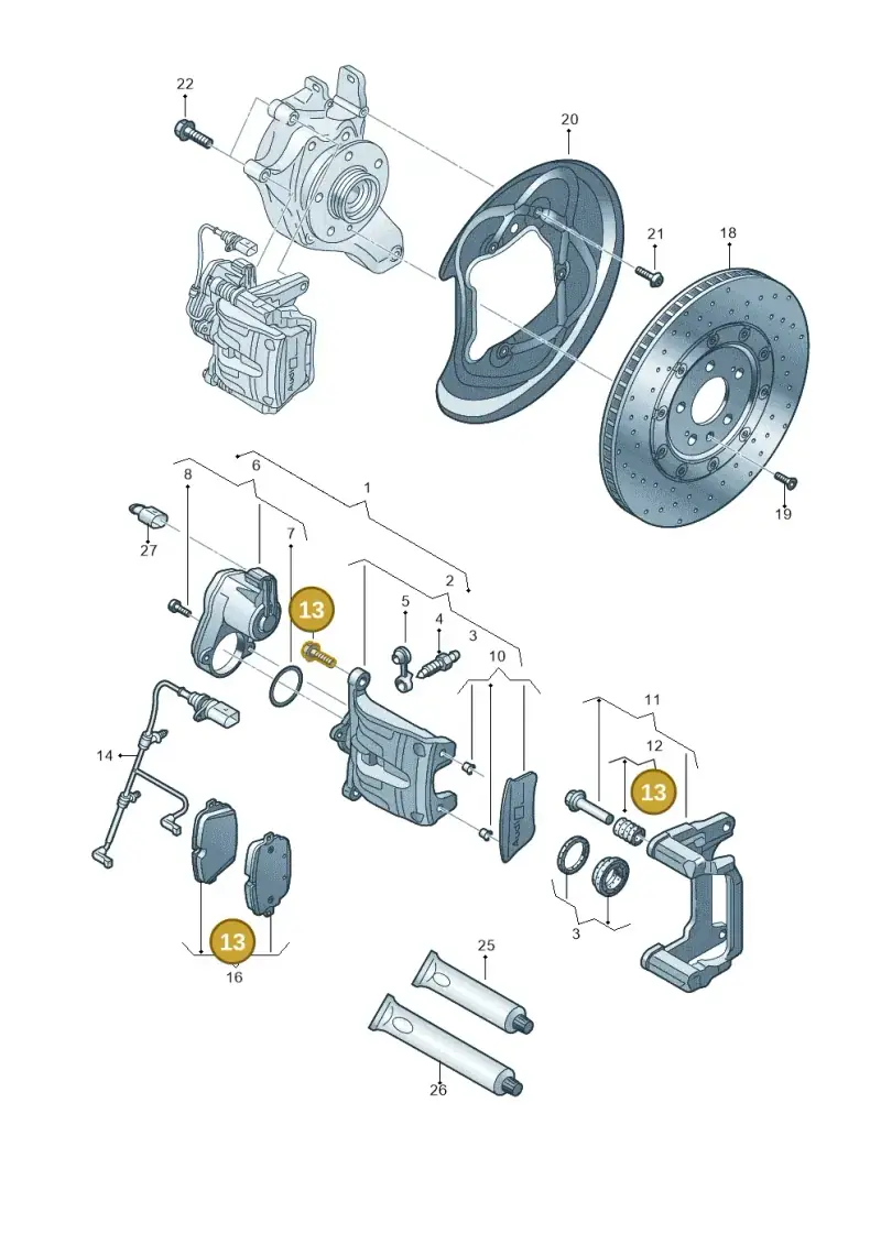 WHT003252 — Audi RS6 Avant (2019-) diagram 859615750, position 13
