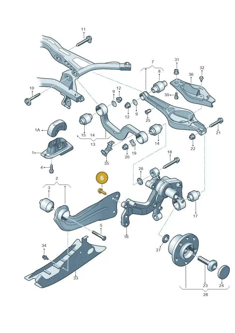 WHT003468 — Audi A3 Sportback (2008-2013) diagram 646505050, position 6