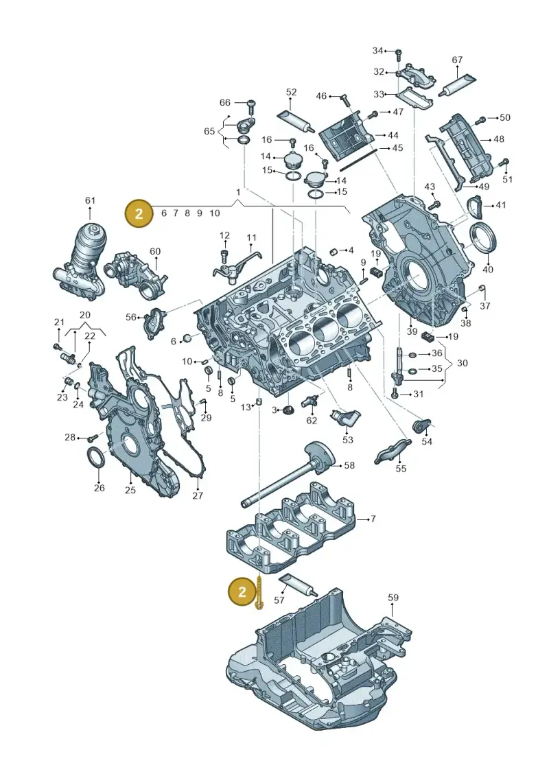 WHT003959 — Audi Q8 Quattro 3,0 (2018-) diagram 429103500, position 2
