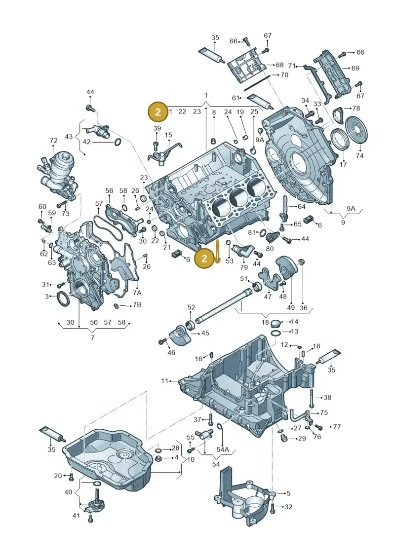 WHT003959 — Audi A7 Sportback (2014-2018) diagram 675103520, position 2