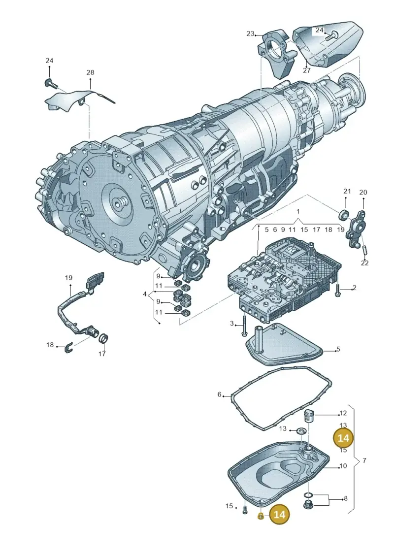 WHT004072 — Audi Q5 qu. 2.0 TDI (2008-2012) diagram 620325800, position 14