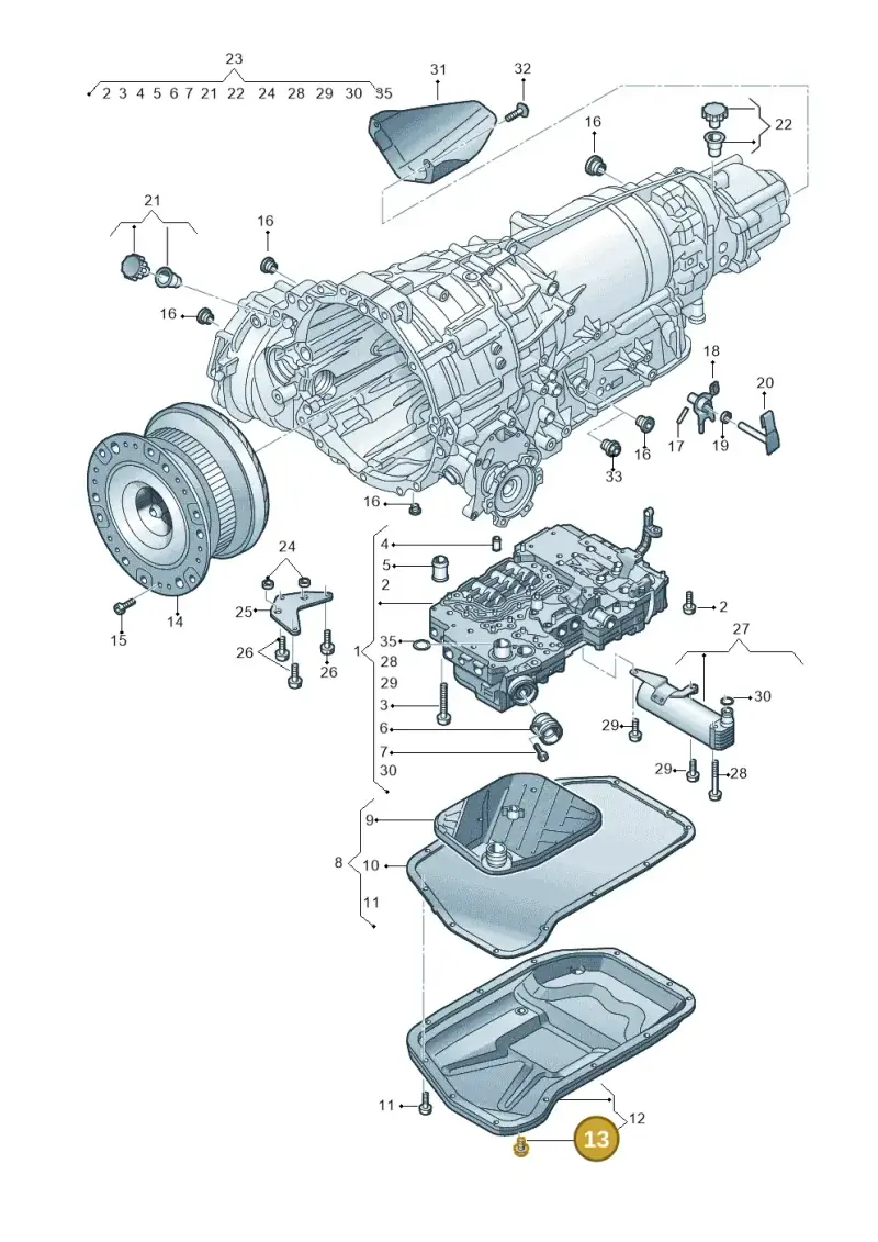 WHT004072 — Audi A7 Sportback (2014-2018) diagram 696325800, position 13