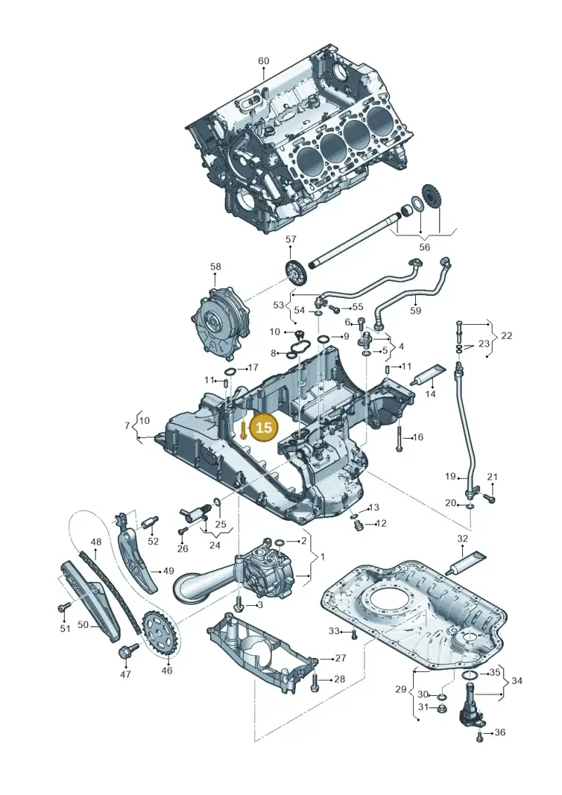 WHT004873 — Audi Q8 Quattro 3,0 (2018-) diagram 429115052, position 15
