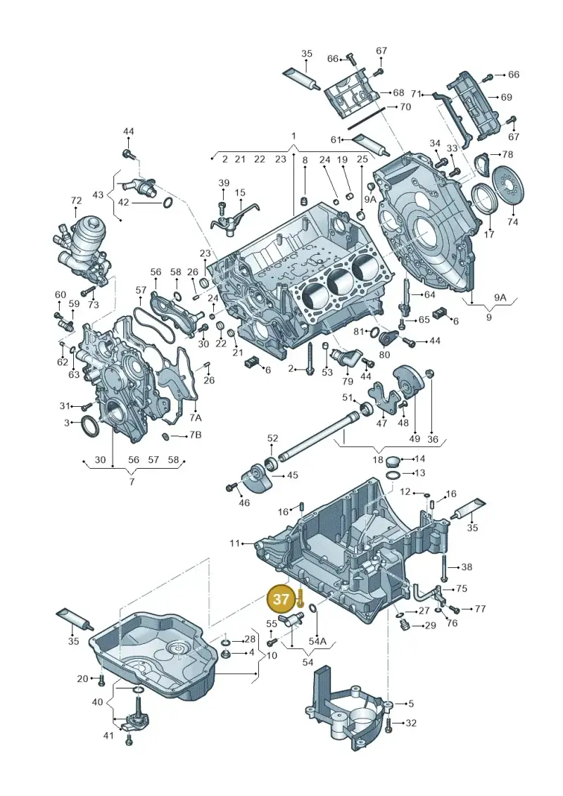 WHT004873 — Audi A7 Sportback (2014-2018) diagram 675103520, position 37