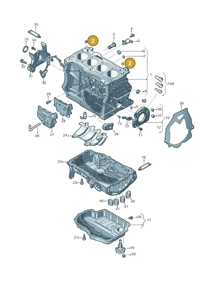 WHT004877 — Audi Q2 1.4 (2018-) diagram 746103060, position 2
