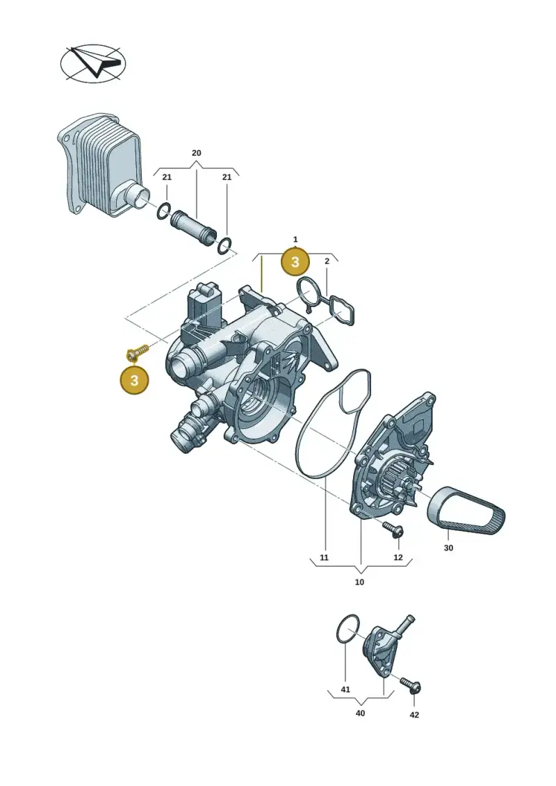 WHT004972 — Audi A5 Limo 2.0 (2024-) diagram 06r121000, position 3