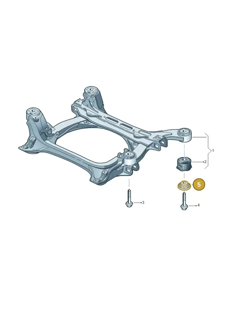 WHT005295A — Audi Q7 qu. 3.0 TDI (2009-2015) diagram 693499050, position 5