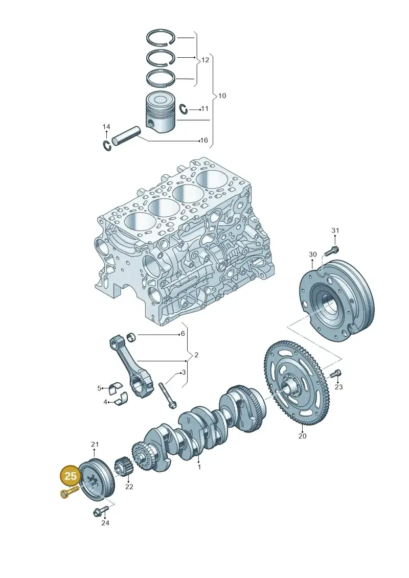 WHT005322 — Audi A5 Limo 2.0 (2024-) diagram 4pa105500, position 25