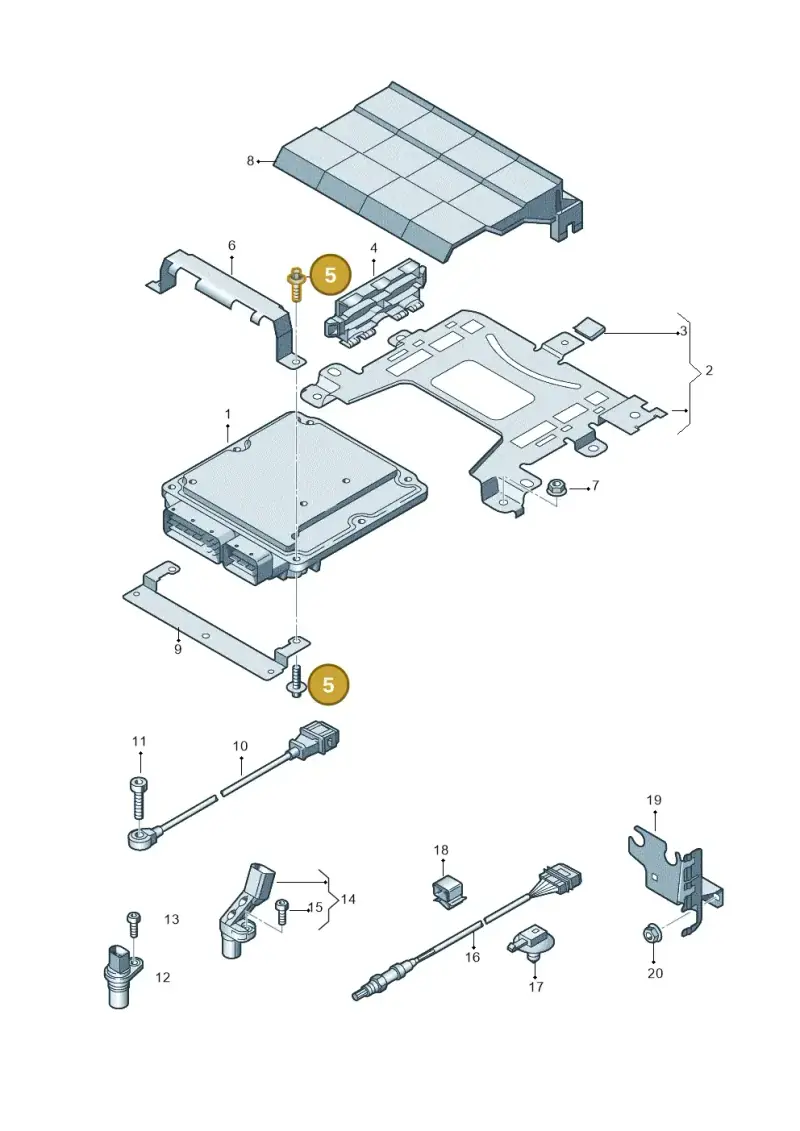 WHT005336 — Audi Q3 1.4 (2016-) diagram 855906000, position 5