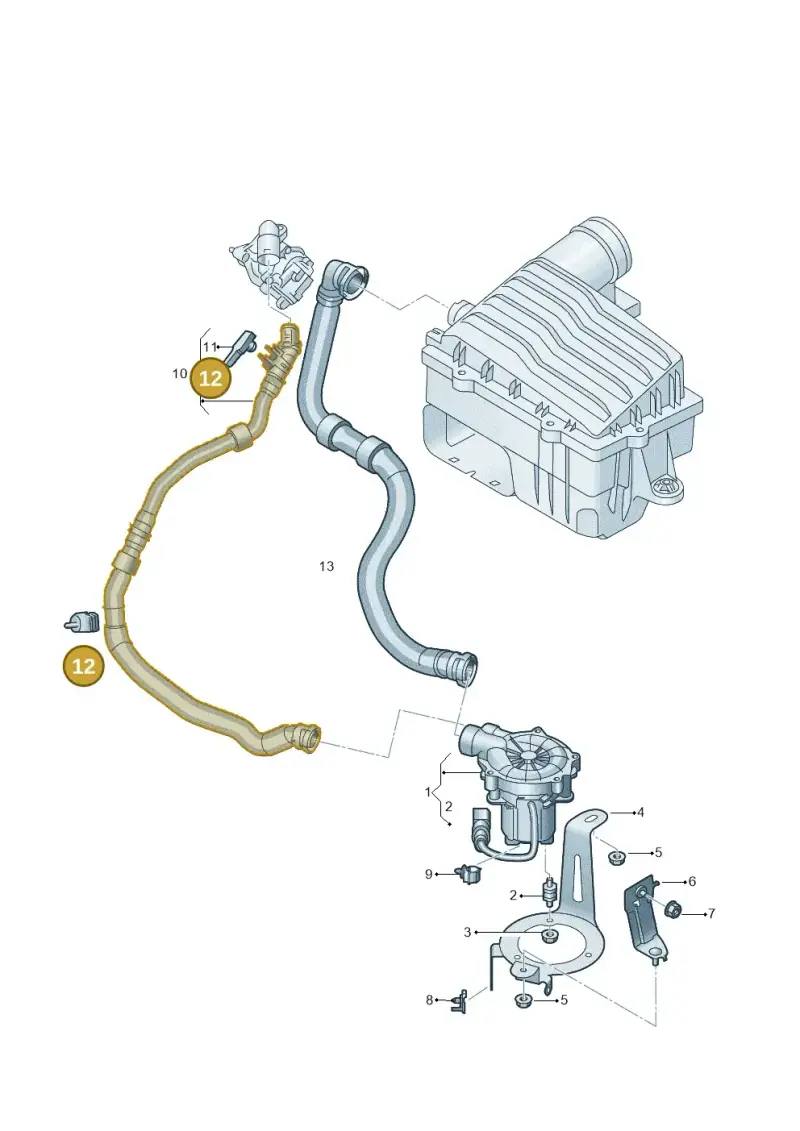 WHT005377 — Audi A3 Sportback (2019-2021) diagram 596131100, position 12
