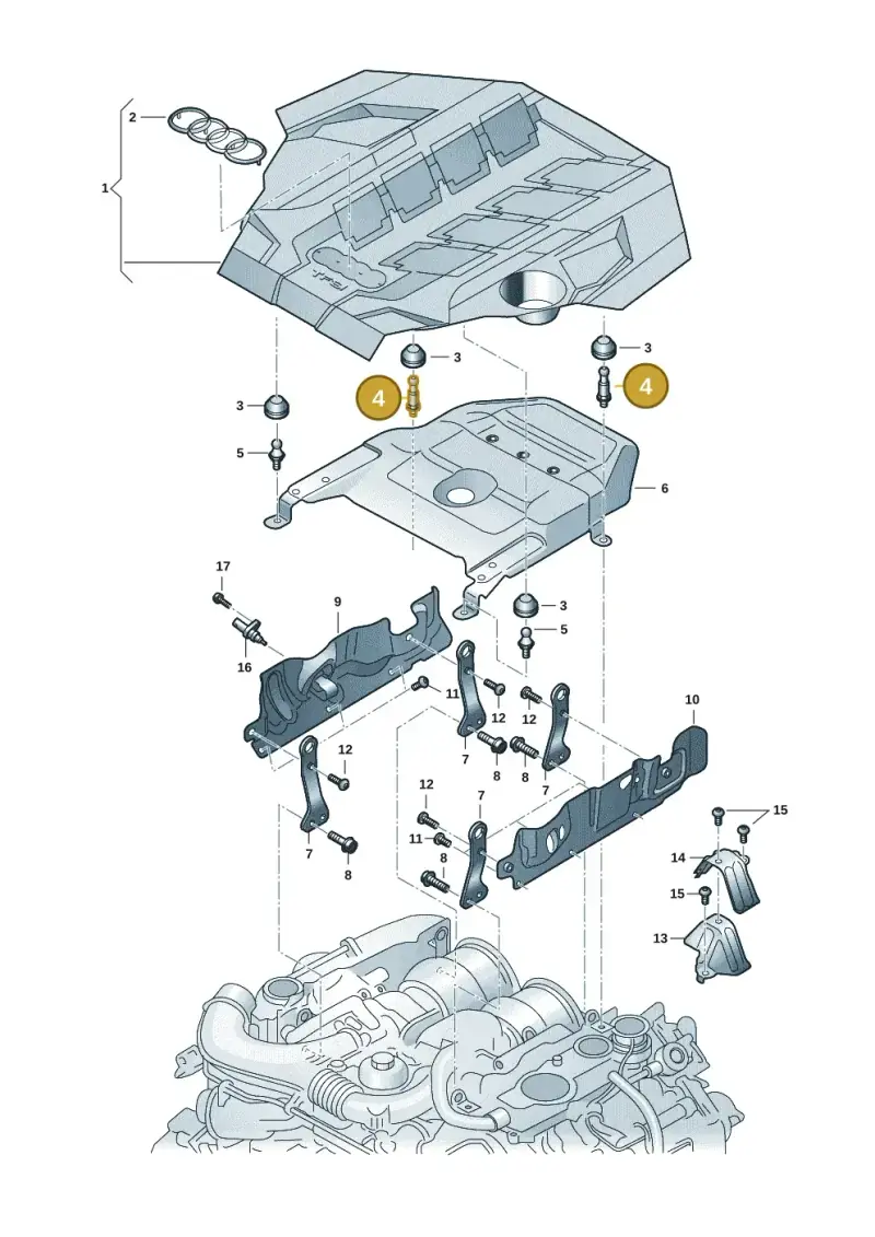 WHT005404 — Audi RS6 Avant (2019-) diagram 838103049, position 4