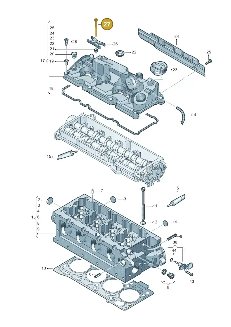 WHT005478 — Audi A6 2.0 (2018-) diagram 597103510, position 27