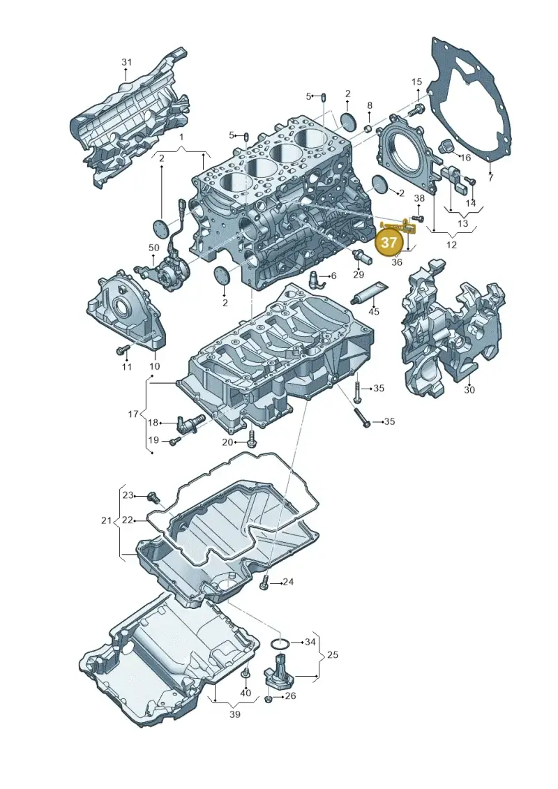 WHT005521 — Audi A5 Limo 2.0 (2024-) diagram 8wh103550, position 37