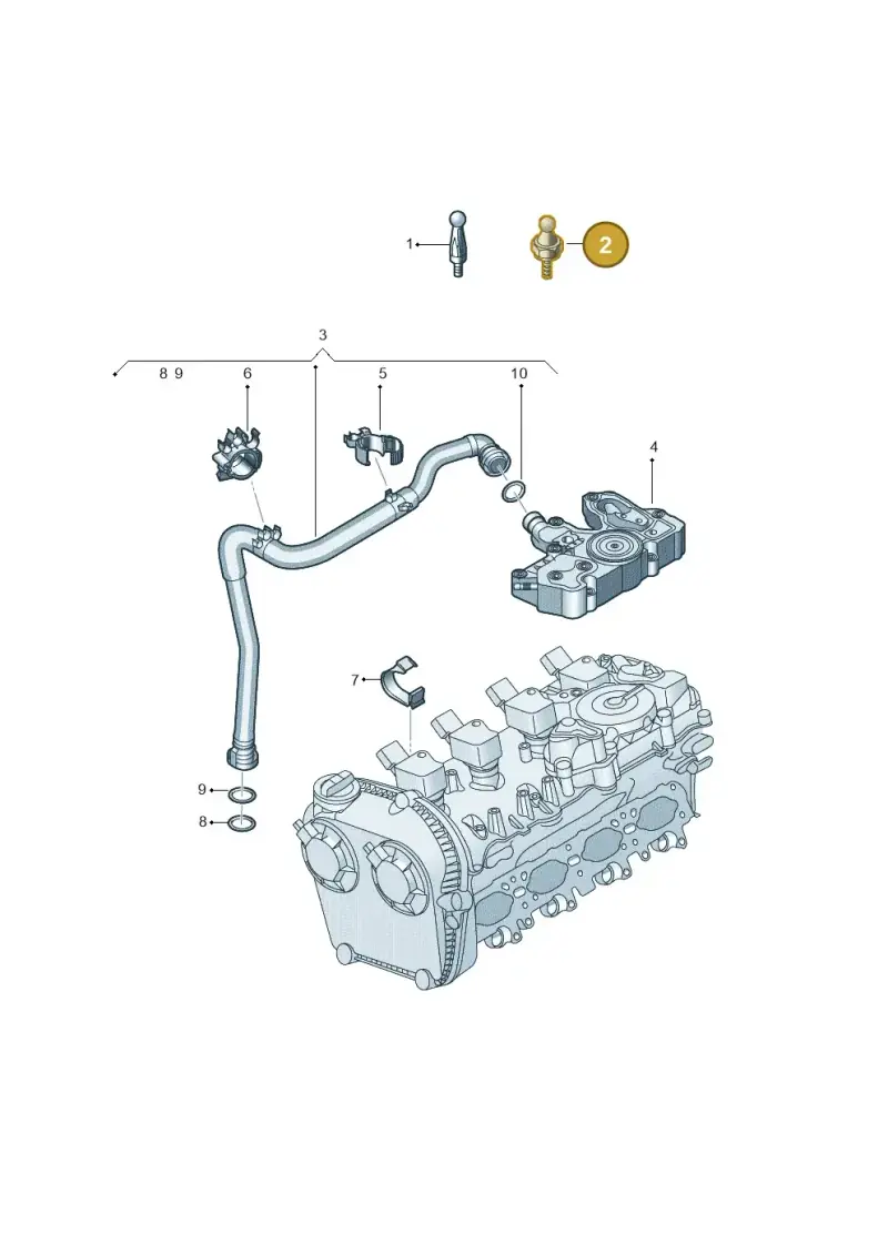 WHT005593 — Audi A6 2.0 (2018-) diagram 849103042, position 2