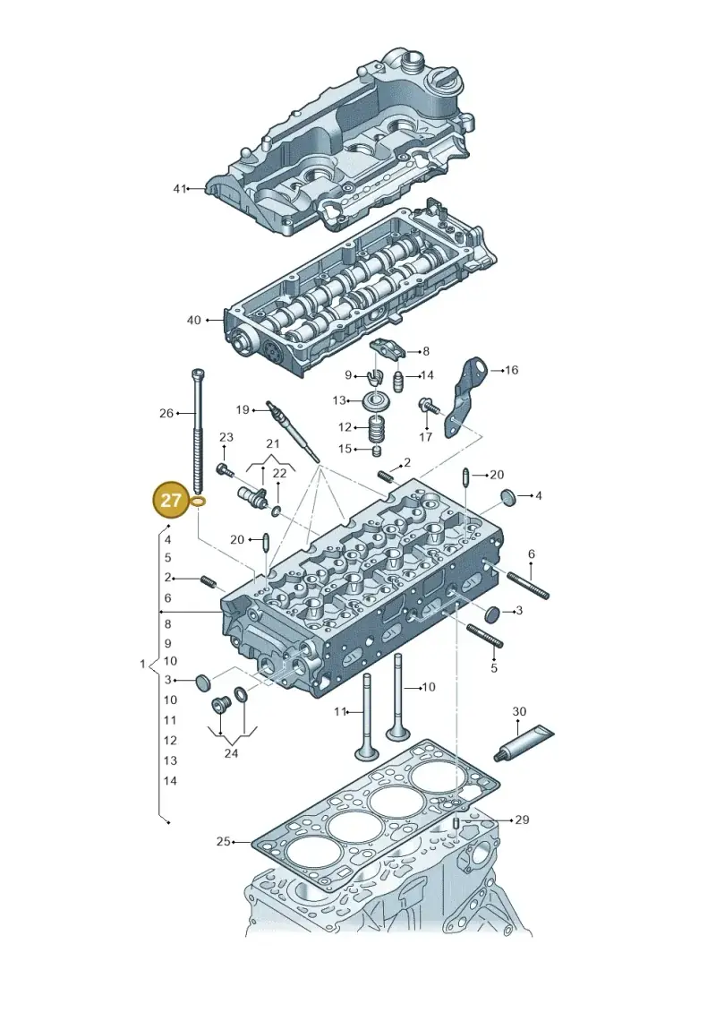 WHT005676 — Audi A5 Limo 2.0 (2024-) diagram 8wh103600, position 27