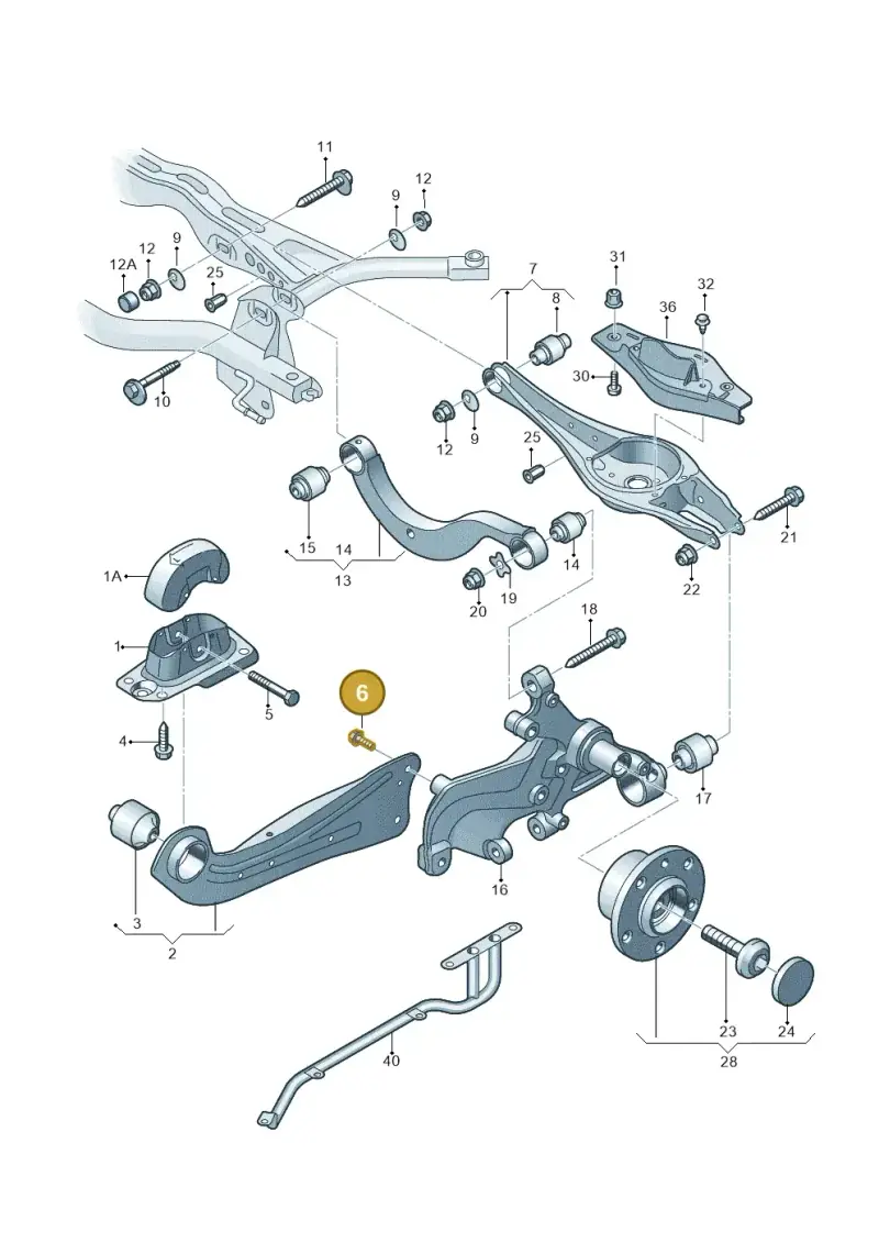 WHT005747 — Audi A3 Sportback (2016-2020) diagram 745505050, position 6
