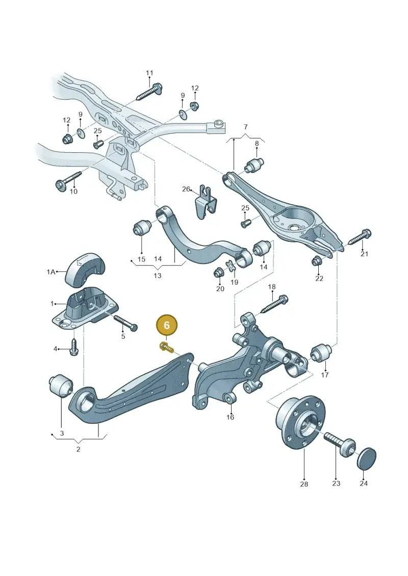 WHT005747 — Audi A3 Sportback (2019-2021) diagram 827505005, position 6