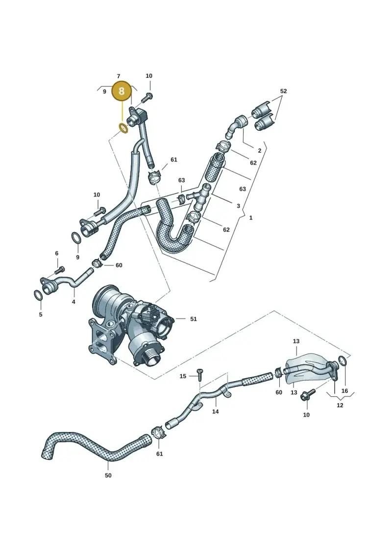WHT006114 — Audi A3 Sportback (2019-2021) diagram 850121057, position 8