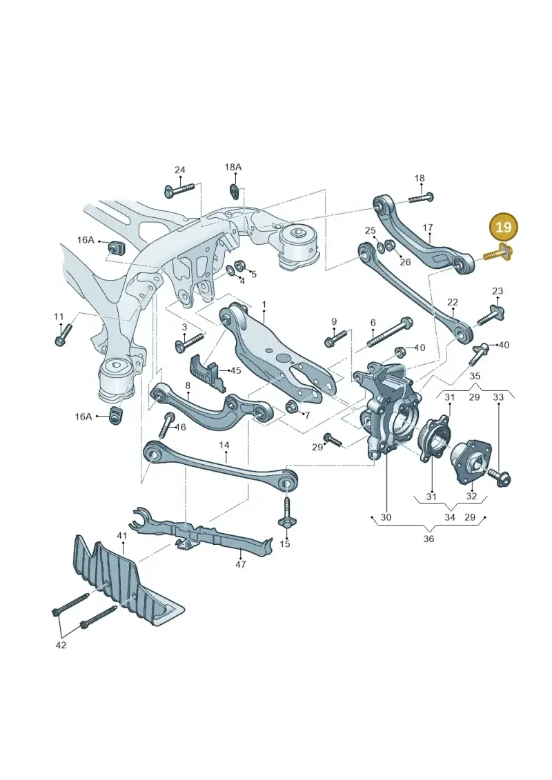 WHT006496 — Audi RS6 Avant (2019-) diagram 435505300, position 19