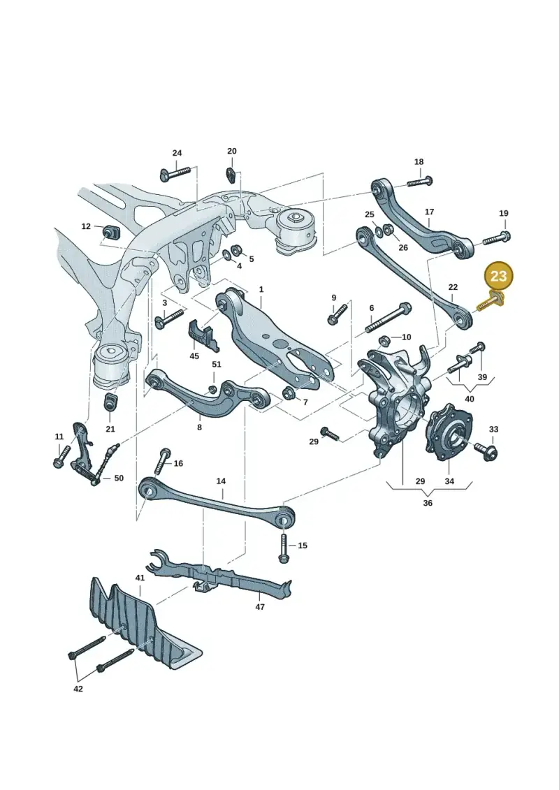 WHT006496 — Audi A5 Limo 2.0 (2024-) diagram 8wk505300, position 23