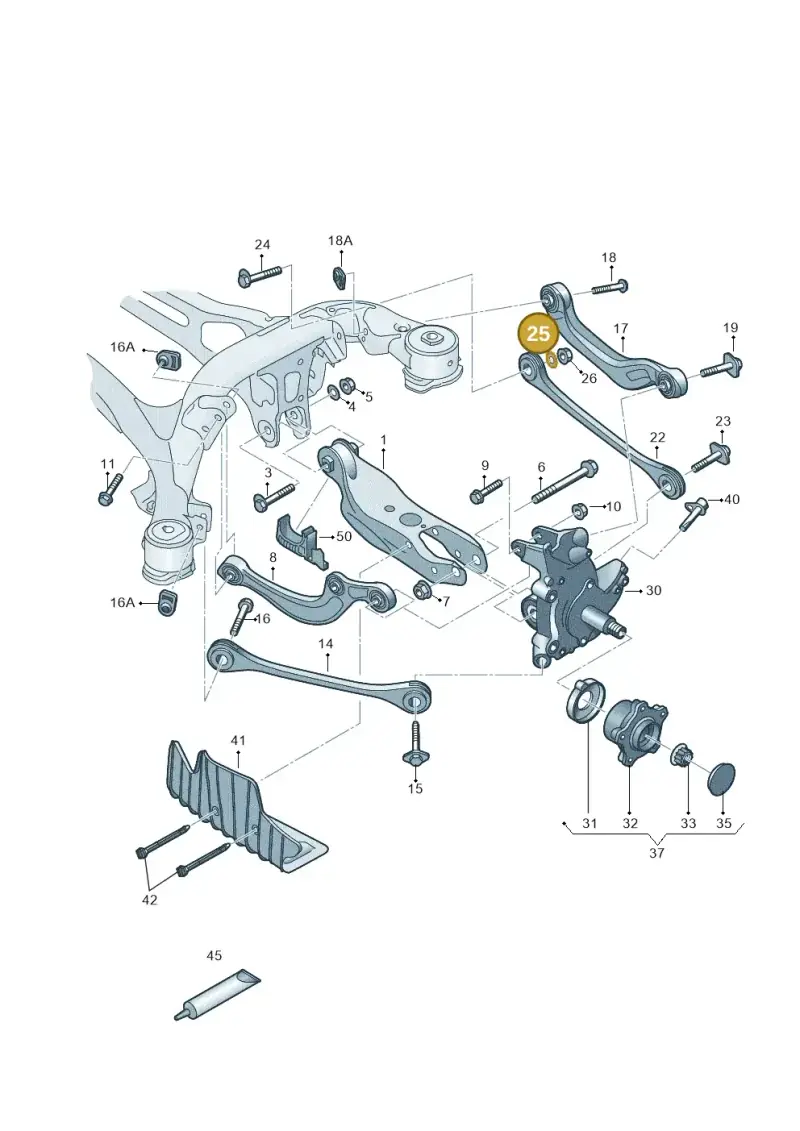 WHT007041A — Audi A6 2.0 (2018-) diagram 430505200, position 25