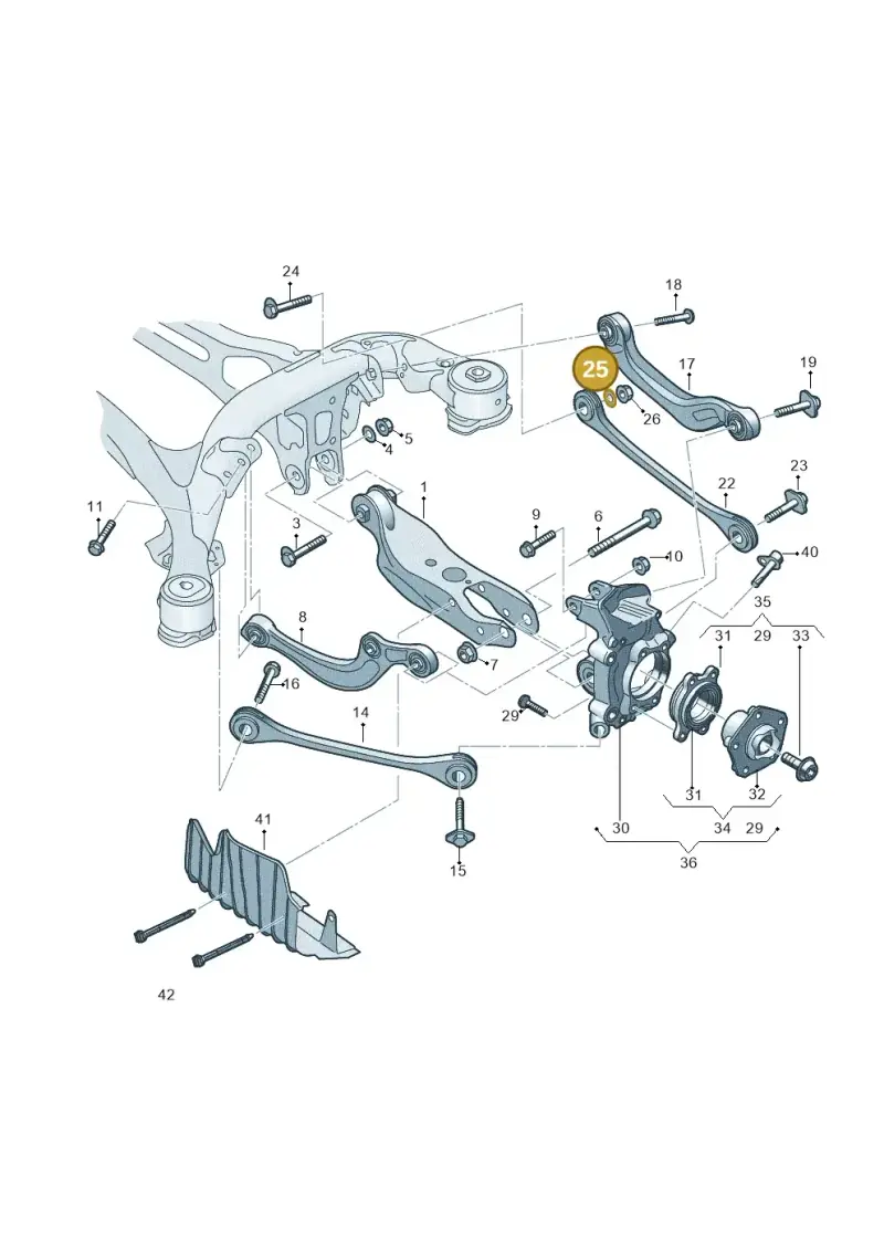 WHT007041A — Audi RS Q8 Quattro (2019-) diagram 859505050, position 25