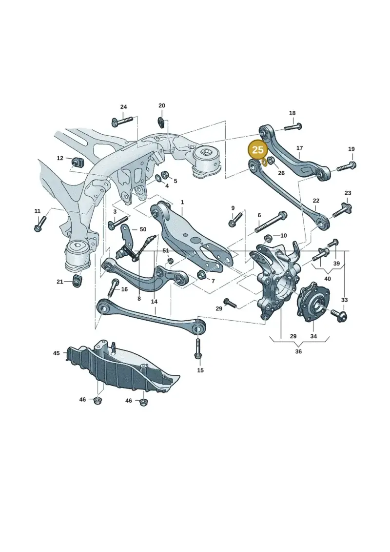 WHT007041A — Audi Q6 e-tron (2023-) diagram f5s505300, position 25