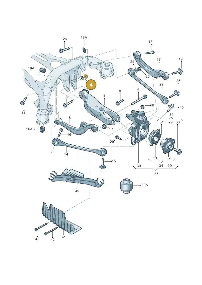 WHT007043A — Audi Q5 qu. 2.0 (2018-) diagram 428505040, position 4