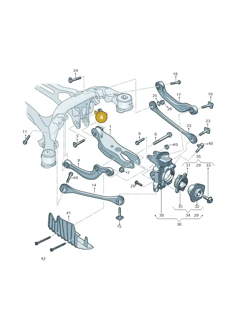 WHT007043A — Audi RS Q8 Quattro (2019-) diagram 859505050, position 4