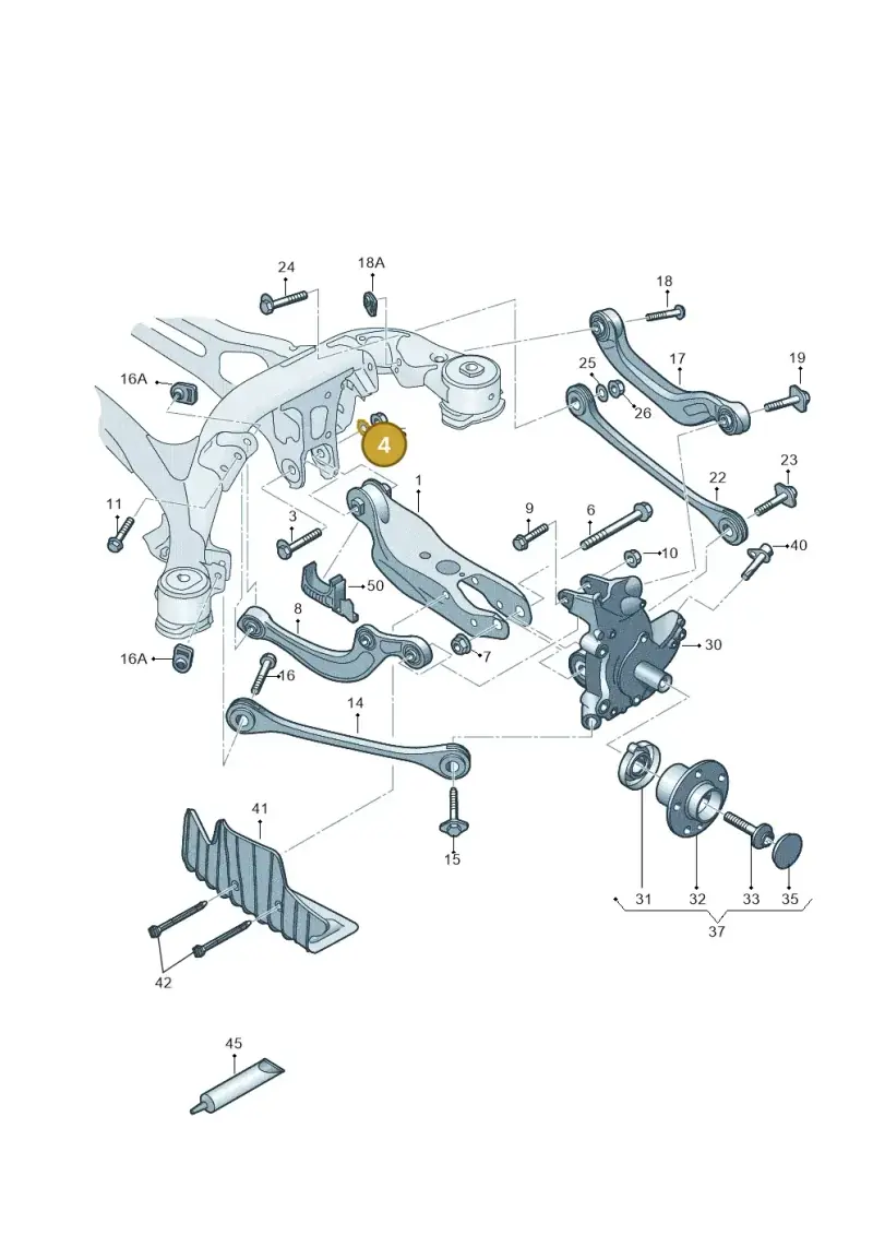 WHT007043A — Audi Q5 (2016-2020) diagram 896505200, position 4