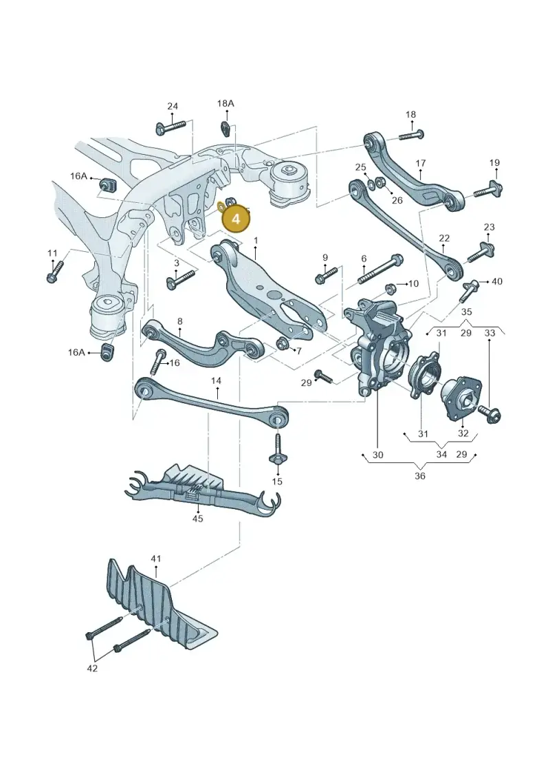 WHT007043A — Audi Q5 (2016-2020) diagram 896505300, position 4